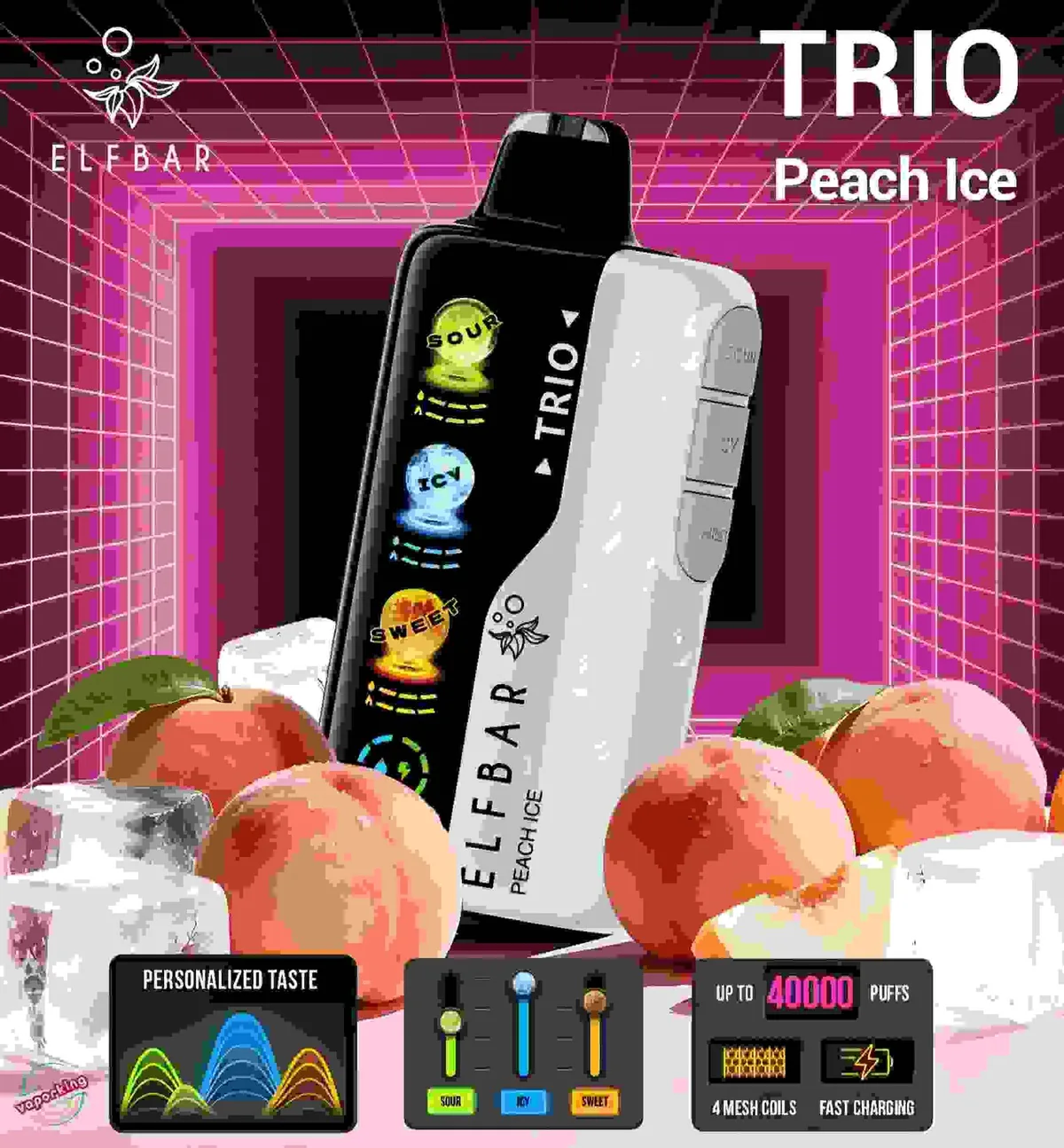 Elf Bar TRIO vapes stocked in Bengaluru